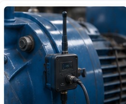 Condition monitoring sensor on heavy machinery