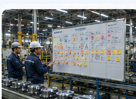Lean manufacturing planning board